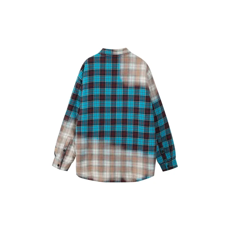 INXX Puffer Jackets Unisex Blue Black Plaid-1