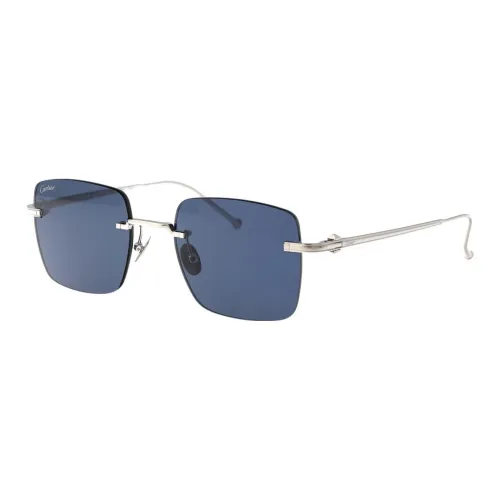 Cartier Square Rimless Sunglasses