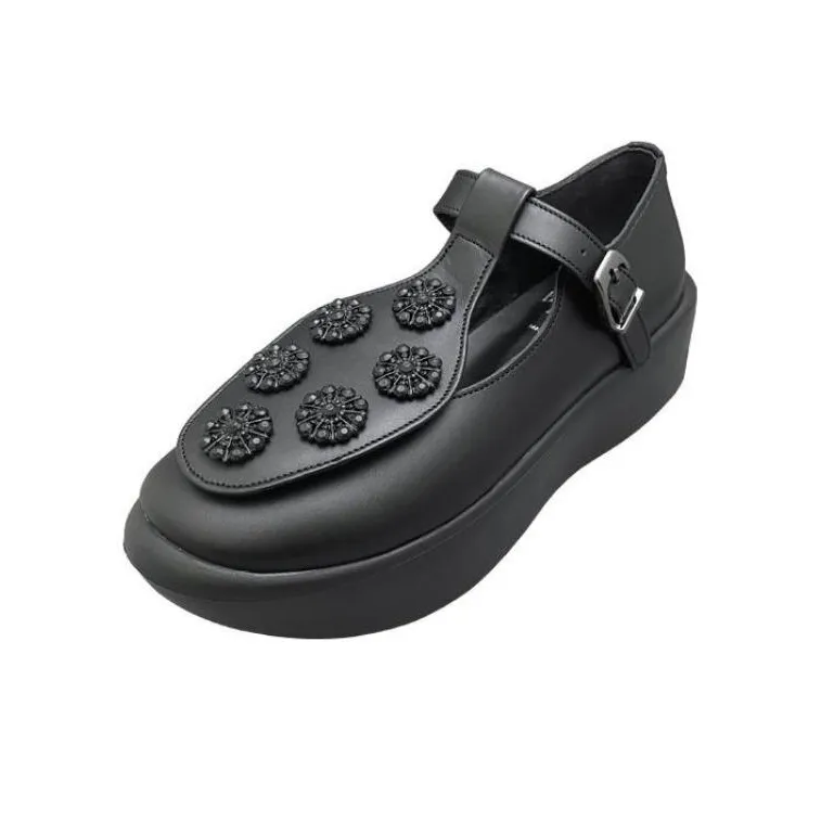 Tokyo Bopper Low-Top Casual Shoes 5cm Women's Black-2