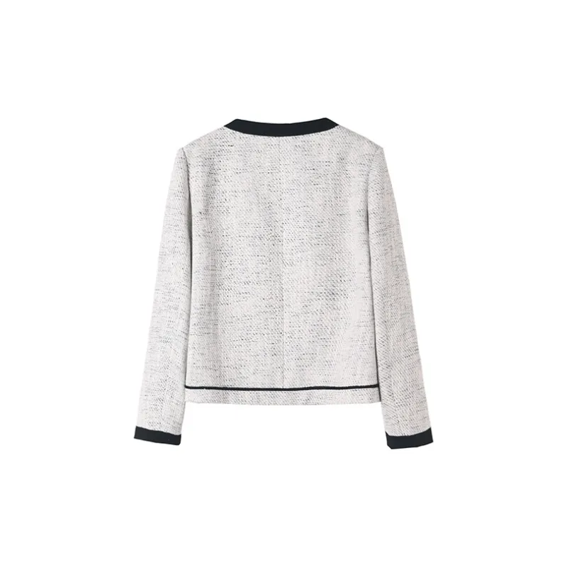 HIPPIEMISS Cropped Coats Women's White-1