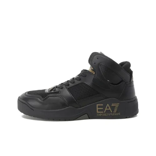 Ea7 EMPORIO ARMANI Logo-debossed High-top Sneakers