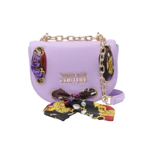 VERSACE JEANS COUTURE Artificial Leather Crossbody Bag, Shoulder Bag Women's Light Purple