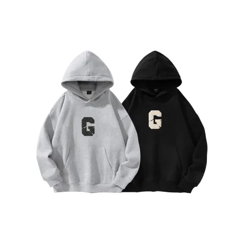 GOLFCROSS Sweatshirts Unisex Set Of 2 Gray+Black