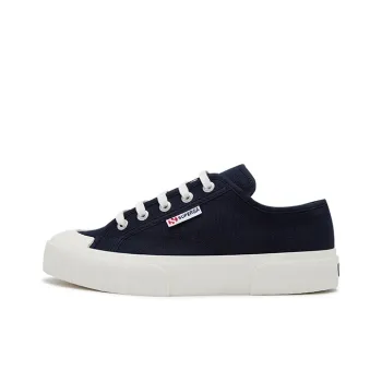 SUPERGA Breathable Low-Top Canvas Shoes Unisex Black