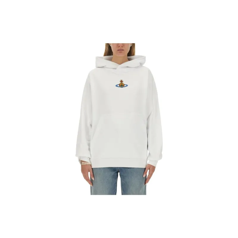Vivienne Westwood Logo Embroidered Long Sleeved Hoodie-2