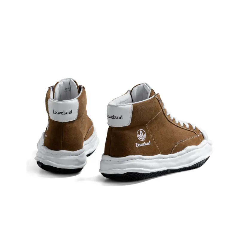 LEAVELAND Height Increasing Mid-Top Skateboard Shoes Unisex-16