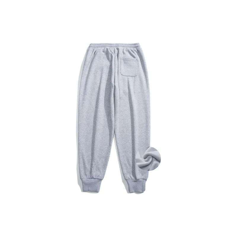 SUPERMOON Autumn And Winter Season Knitted Sports Pants Unisex Black-53