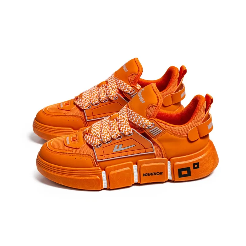 Warrior Chinese Fashion Trend Cushioned Anti Slip And Wear Resistant Lightweight Low Top Casual Shoes Men's Orange-1