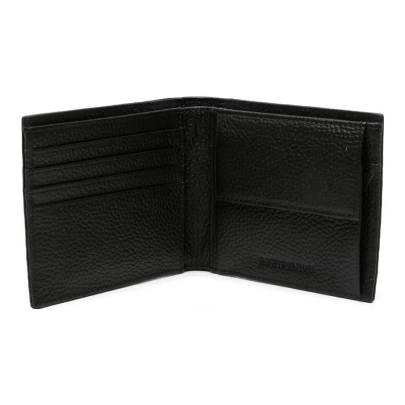 EMPORIO ARMANI Leather Wallet Men's Black-1