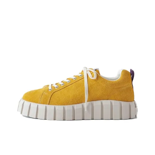 EYTYS Skateboard Shoes Unisex Low-Top Sunflower Yellow