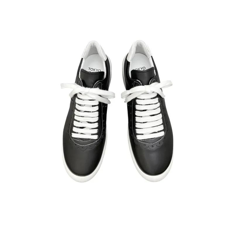 Tokyo Bopper Low-Top Casual Shoes 5cm Women's Black White-2