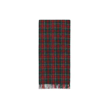 SAINT LAURENT Extra Long Tartan check Scarf