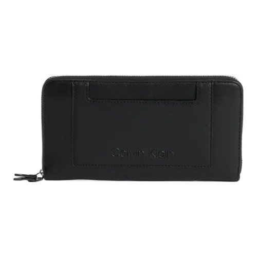 CK/Calvin Klein Recycled Polyester Wallet Large Size Women's Black
