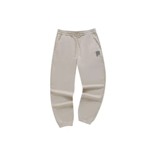 FILA FUSION FOB Series Knitted Sweatpants Men Millet Leather Color