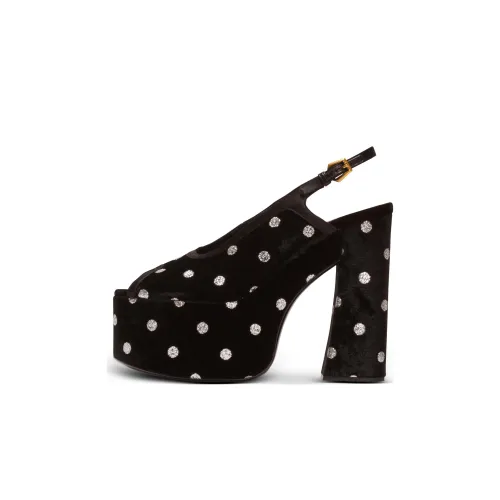 BALMAIN Cam 140mm Polka Dot-print Sandals