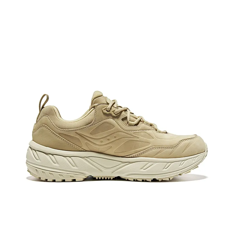 Saucony Anti Slip Wear Resistant Low Top Running Shoes Unisex Khaki-1
