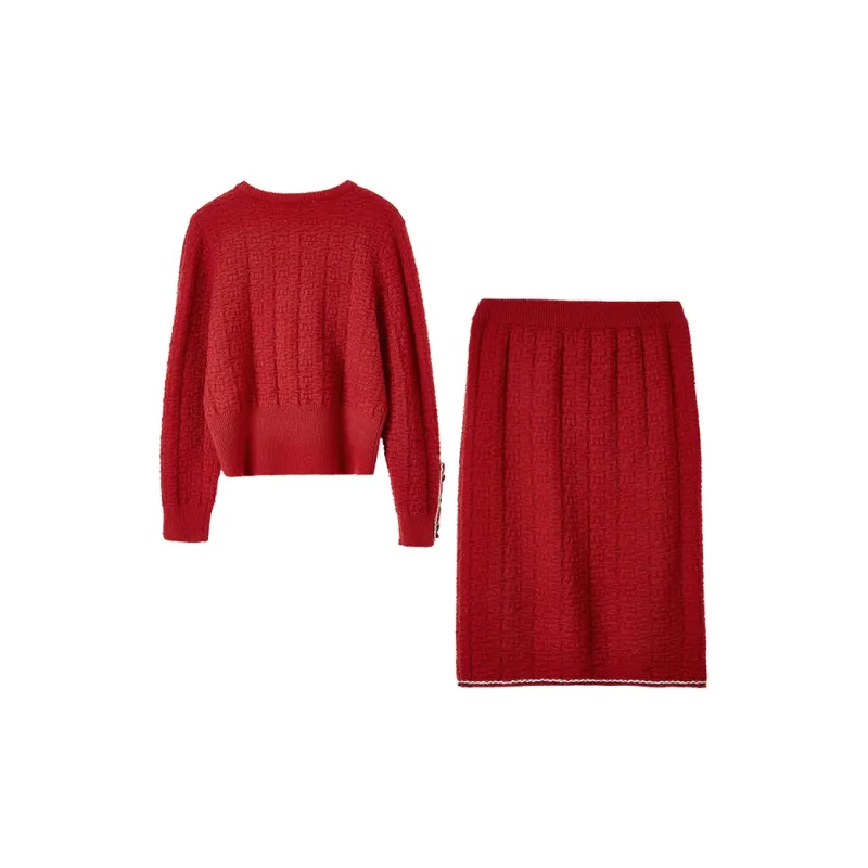 SENTUBILA Two Piece Skirt Sets Women's-3