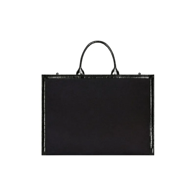 GIVENCHY G-Tote Suede Cow Leather Tote Bag Shopping Bag Handbag Medium Size Women's Black-2