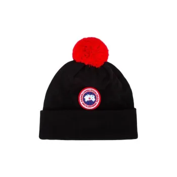 Canada Goose Logo Patch Pompom Hat