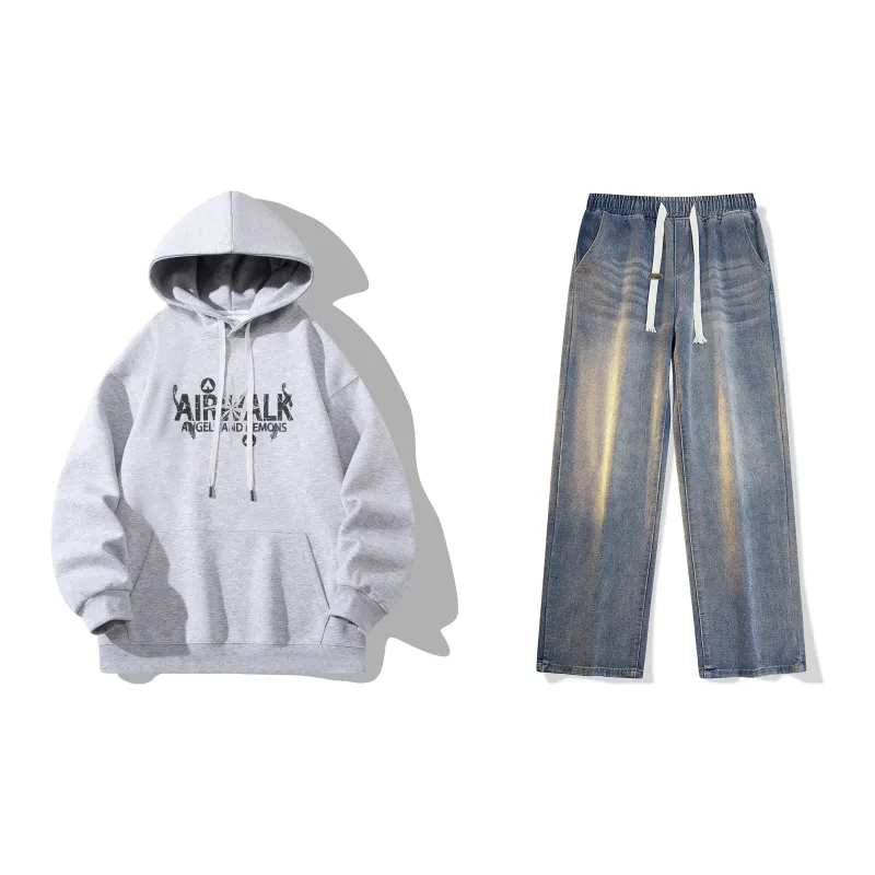 Airwalk Sweatshirt Sets Unisex-58