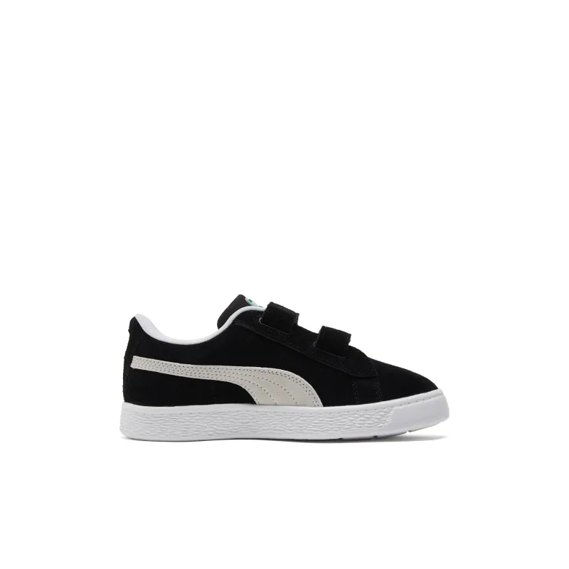 PUMA Suede Classic Abrasion Resistant Low Top Kids' Skateboarding Shoes Black White Kids'-1