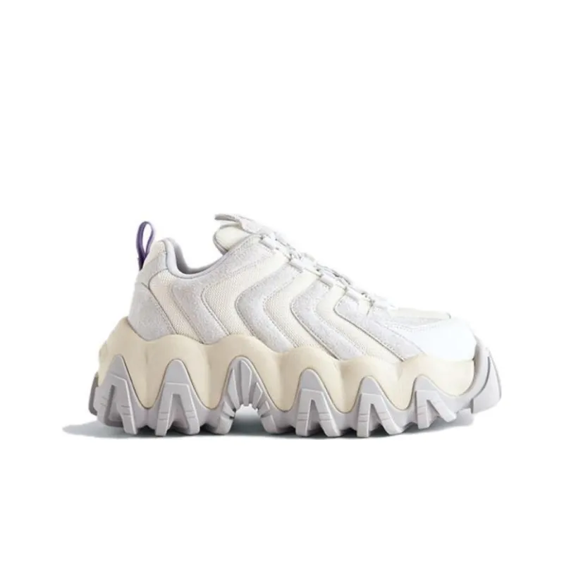 EYTYS Cushioned Slip Resistant Mid Top Casual Shoes Unisex White-1