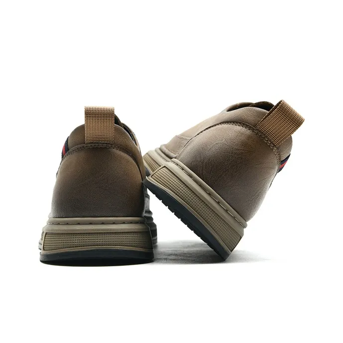 SEPTWOLVES Waterproof And Breathable Height Increasing Low-Top Skateboard Shoes Men's-5