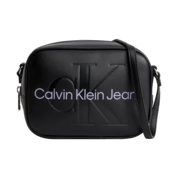 CALVIN KLEIN Polyurethane Shoulder Bag Crossbody Bag Small Size Women's Trendy Black