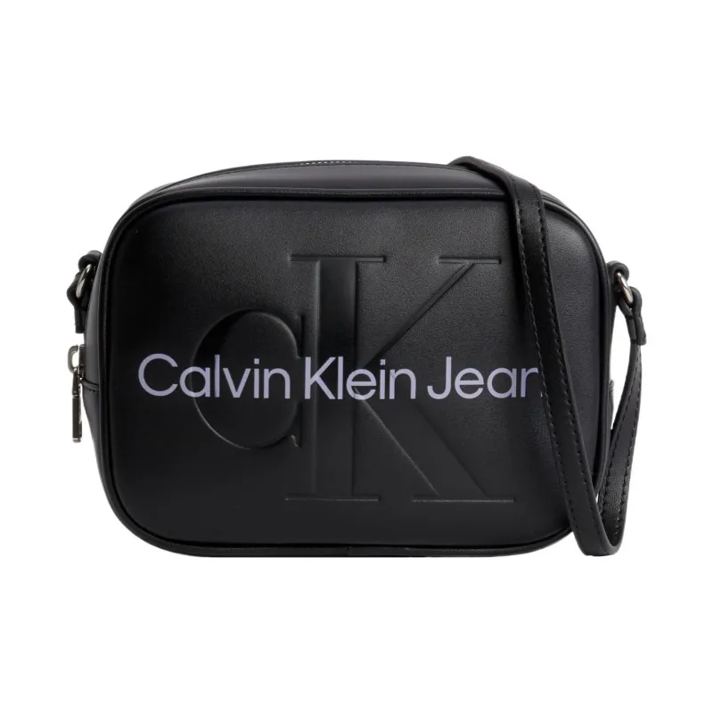 CALVIN KLEIN Polyurethane Shoulder Bag Crossbody Bag Small Size Women's Trendy Black-0