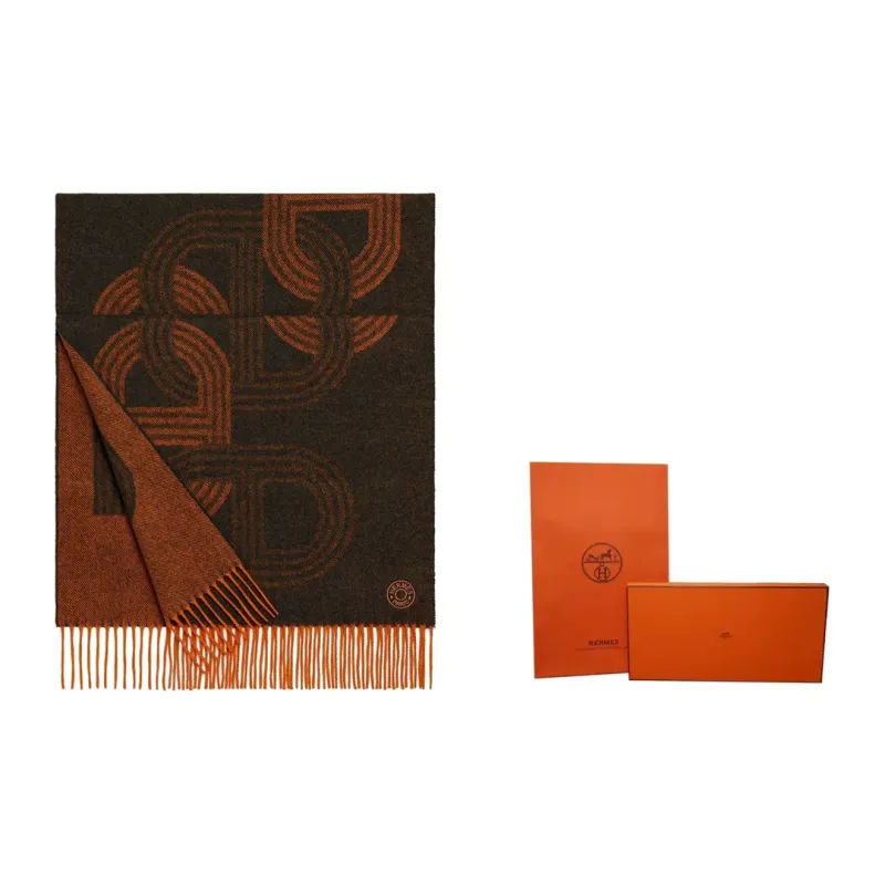 HERMES Knit Scarves Men-3