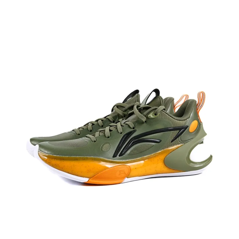 LiNing YuShuai 17 LOW Wear Resistant Low Top Basketball Shoes Men's Moss Olive Green-2