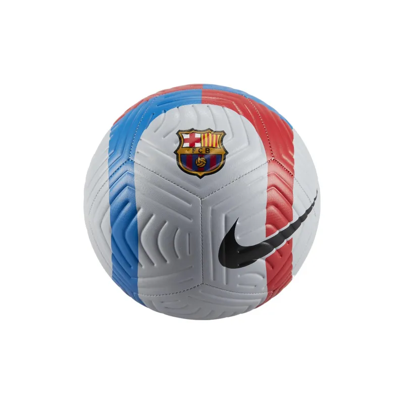 Nike Size 5 Soccer Rubber Machine Stitched Soccer Ball Unisex Blue White Red-1