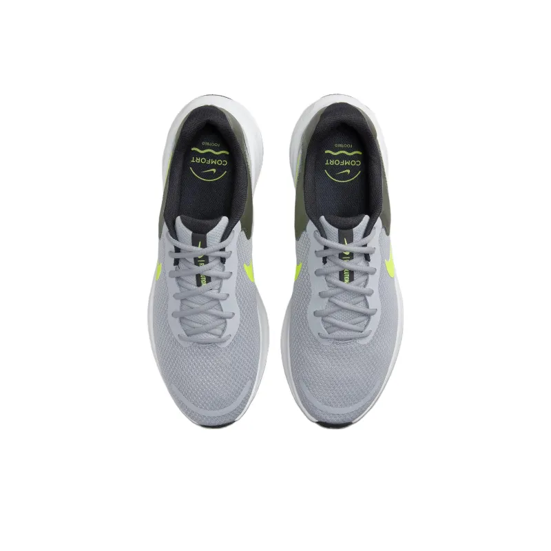 Nike Revolution 7 Wolf Grey Smoke Grey Black Volt-3