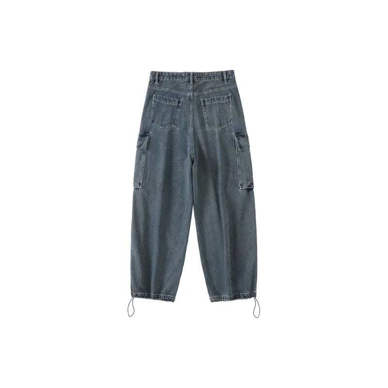 Crying Center Cargo Pants Unisex Denim-1