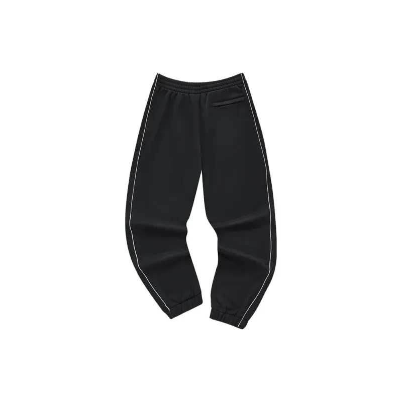 Beams X FILA Sports Pants Men Jet Black-1