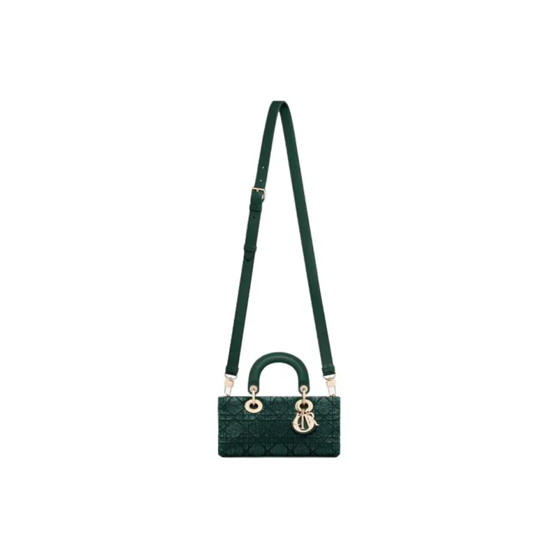 DIOR Lady D Joy Cotton Lady Dior Bag, Shoulder Bag, Crossbody Bag, Handbag Small Size Women's Green-2