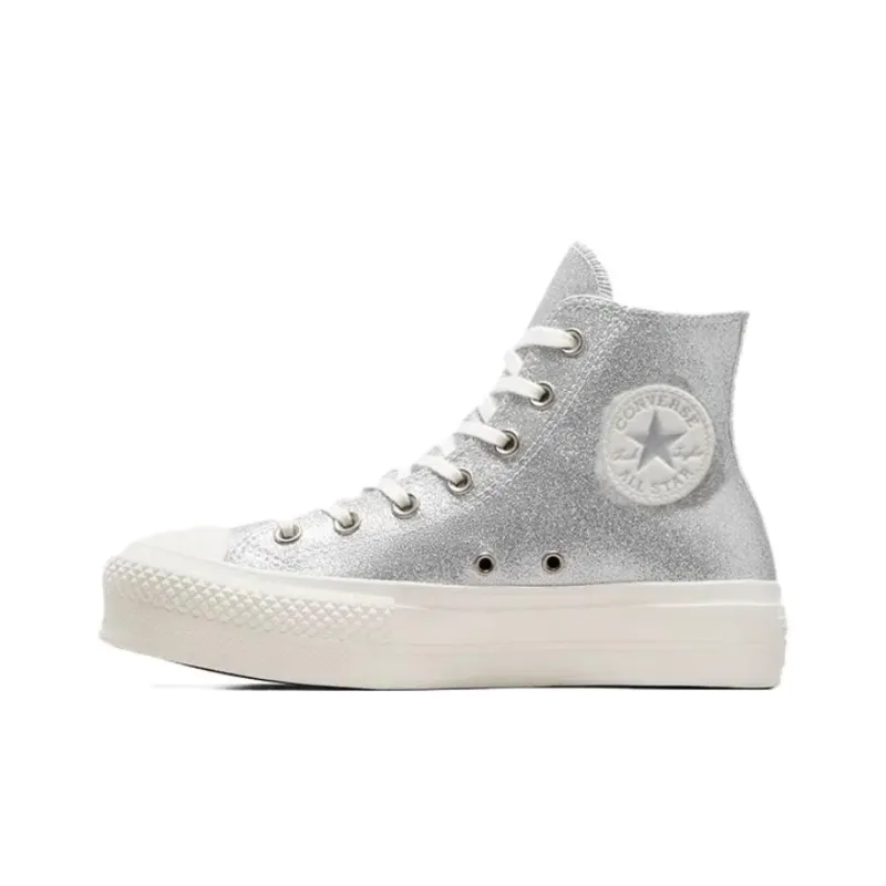 Converse Chuck Taylor All Star Lift Hi 'Silver' Women's-1