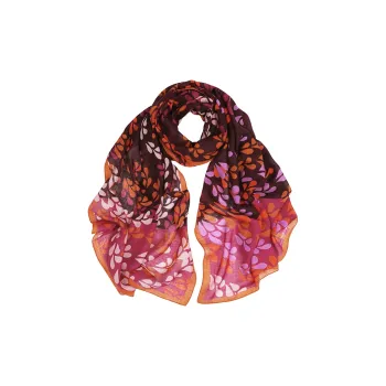 MARJAKURKI Red Scarf Atmosphere Premium Thermal Energy Bomb Greeting Card Luxury Women's