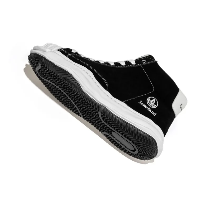 LEAVELAND Height Increasing Mid-Top Skateboard Shoes Unisex-14