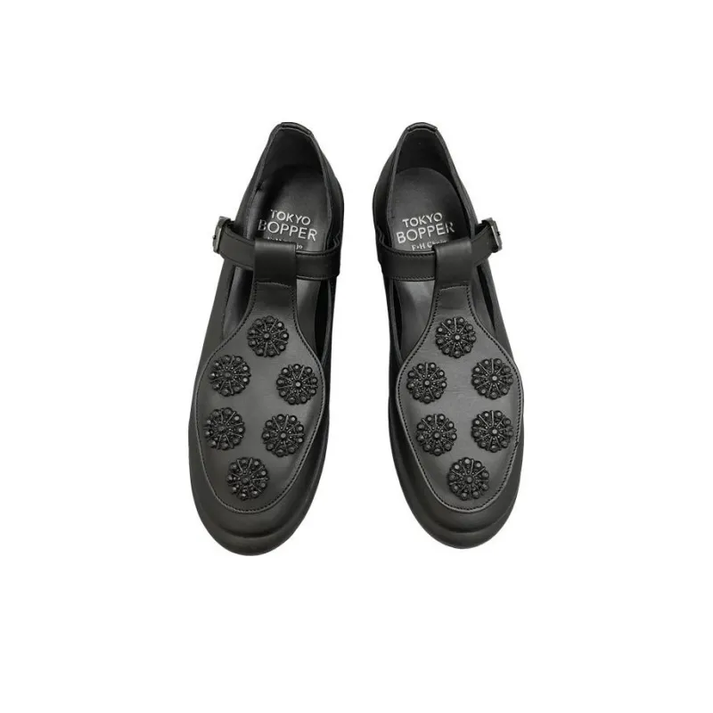 Tokyo Bopper Low-Top Casual Shoes 5cm Women's Black-3