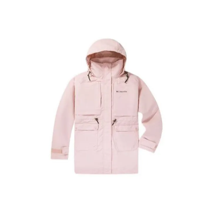 Columbia Transit Windbreaker Jackets Women's Pink-2