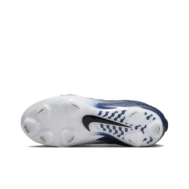 Nike Hyperdiamond 4 Abrasion Resistant Breathable Low Top Training Shoes GS Blue White-5