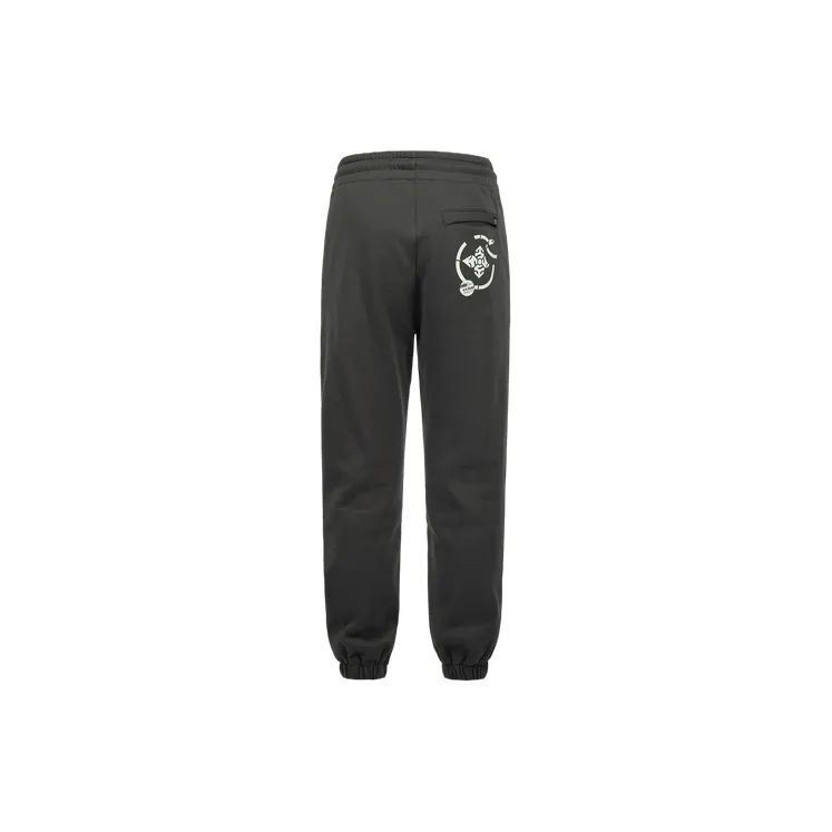 EVISU Knitted Sweatpants Men Dark Charcoal-1