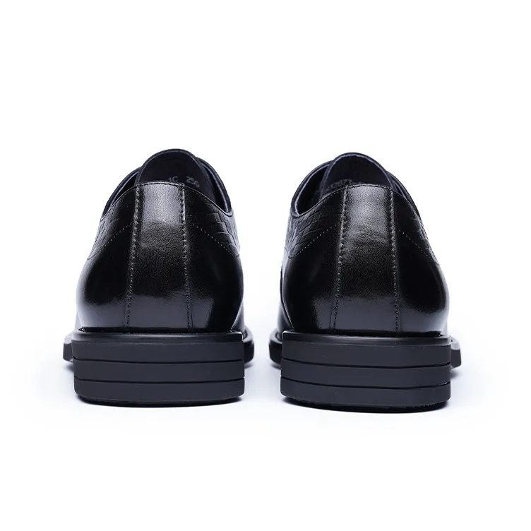 LAORENTOU Dress Shoes Men Low Top Black-3