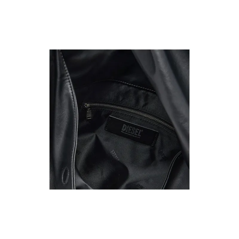 DIESEL Logo Patch Zip-Up Tote Bags-4