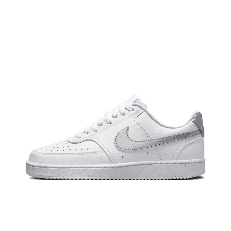 Nike Court Vision Low Next Nature White Metallic Silver Women's-0