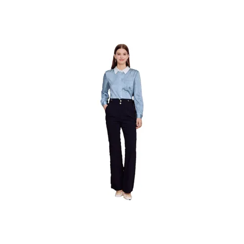 YINER GoodLand Casual Pants Women's Navy Blue