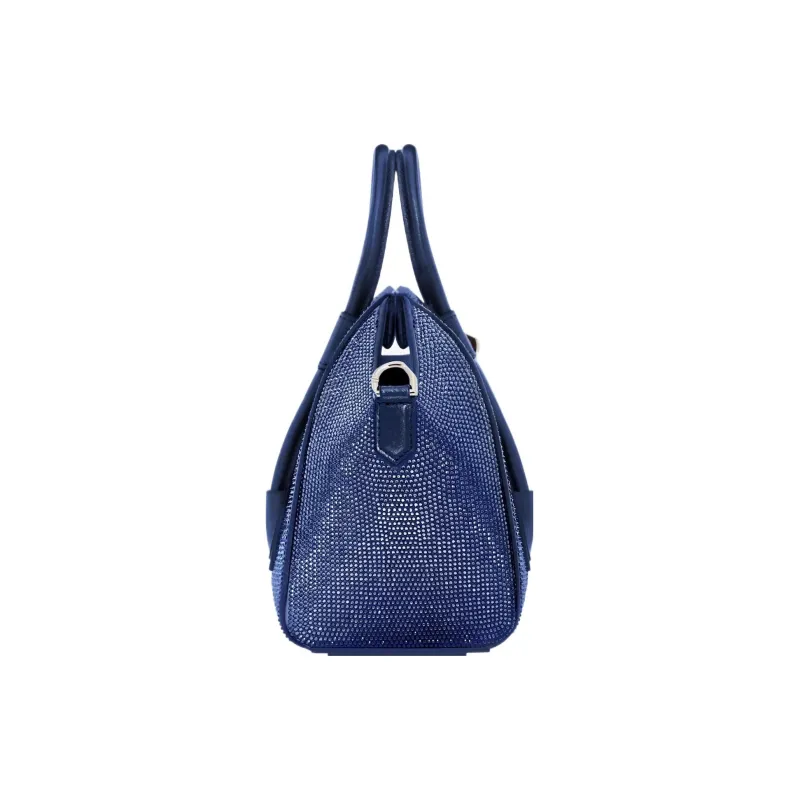 GIVENCHY Antigona Lock Silk Shoulder Bag Crossbody Bag Handbag Mini Women's Blue-1