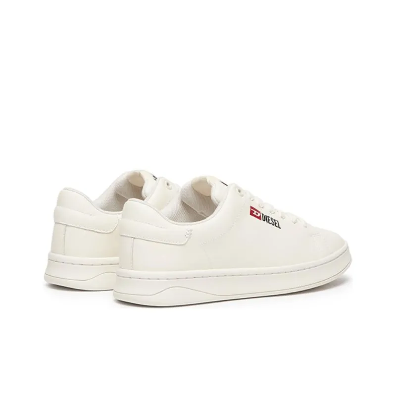 DIESEL Low Top Skateboard Shoes Men's White-3