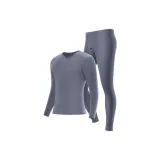 V-Neck Gray Blue